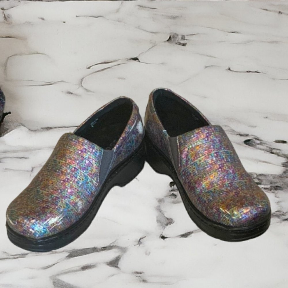KLOGS Naples Professional Nursing Slip-on Shoes Clogs Pyramid Pattern Size 9.5W
